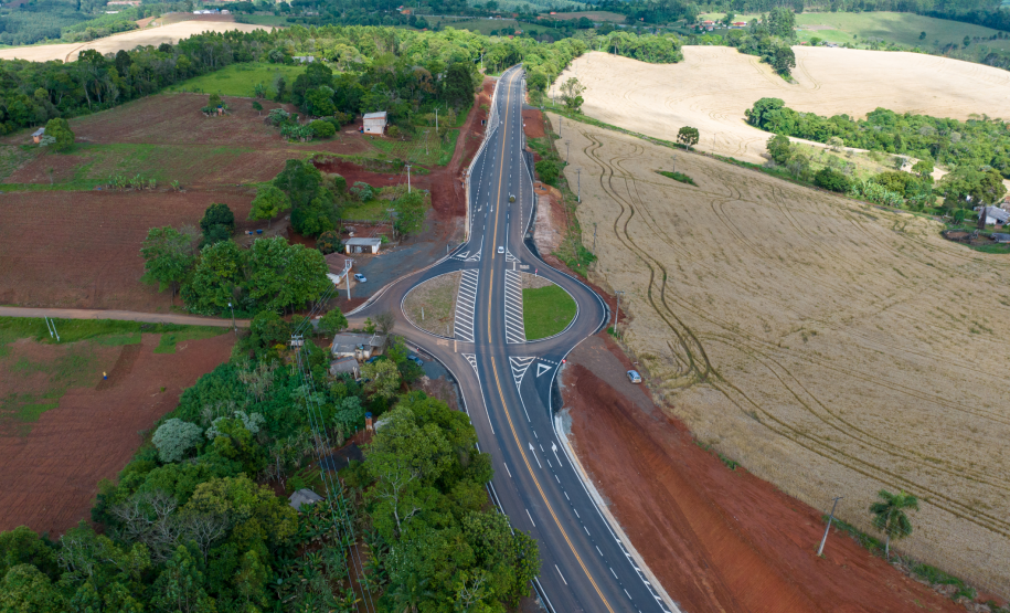 Novas terceiras faixas da PR-160 entre Telêmaco Borba e Imbaú