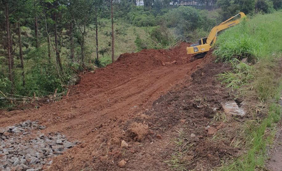 PR-170 Guarapuava recuperação de aterro