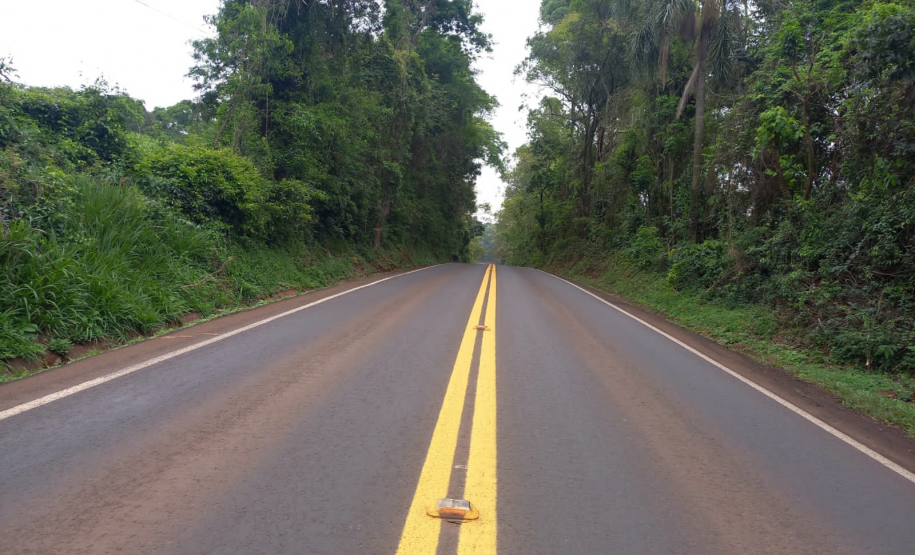 PR-281 em Dois Vizinhos, após serviços do Proconserva