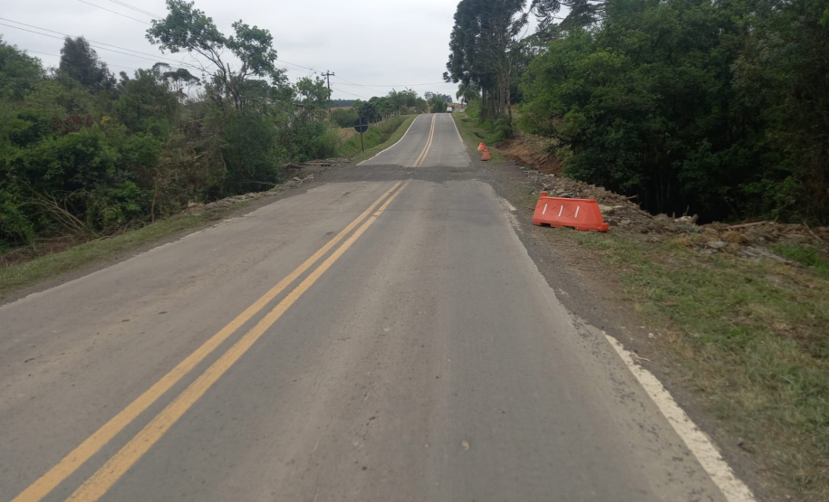 PR-364 em Irati, local em que será realizada a obra