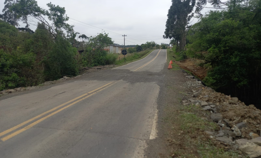 PR-364 em Irati, local em que será realizada a obra