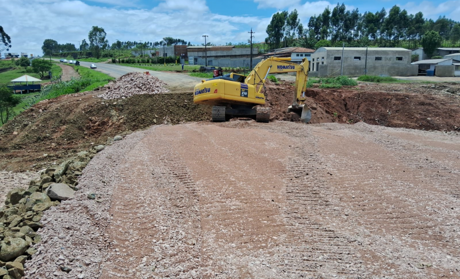 PR-151 em Jaguariaíva, trecho em obras
