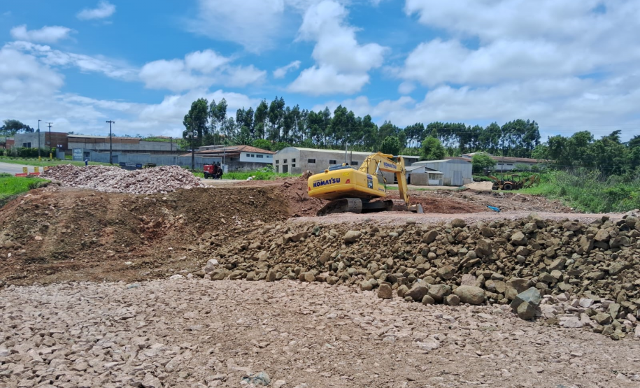 PR-151 em Jaguariaíva, trecho em obras