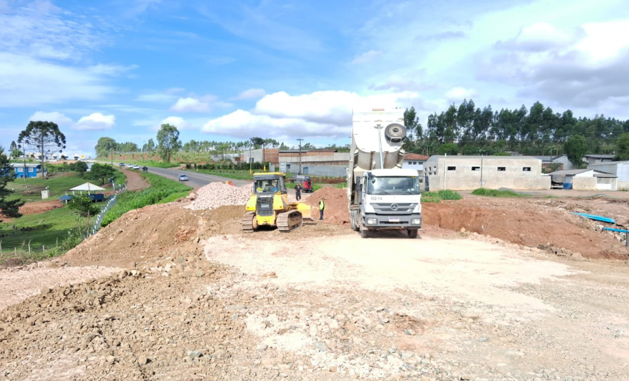 PR-151 em Jaguariaíva, trecho em obras