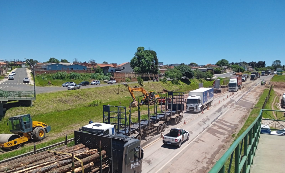 PR-151 em Jaguariaíva, liberada ao tráfego de veículos