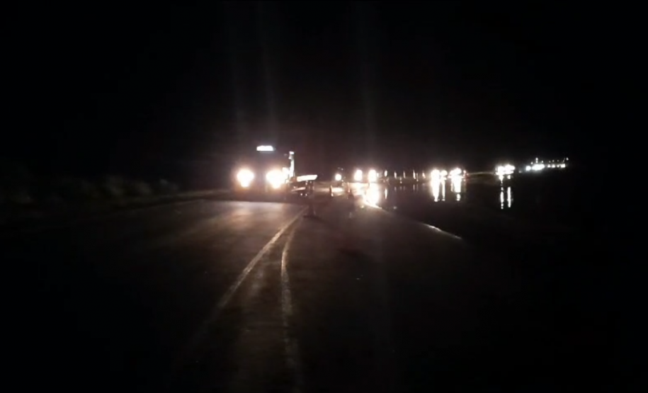 PR-151 sendo liberada parcialmente para o tráfego de veículos