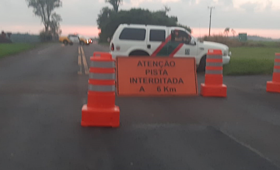Bloqueio da Ponte do Rio Ivaí na PR-323