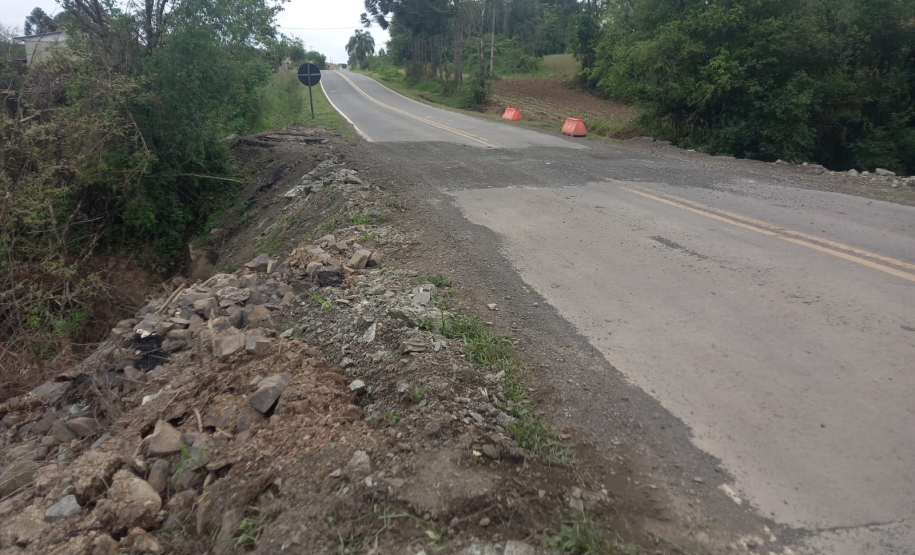 Trecho da PR-364 que irá receber as obras