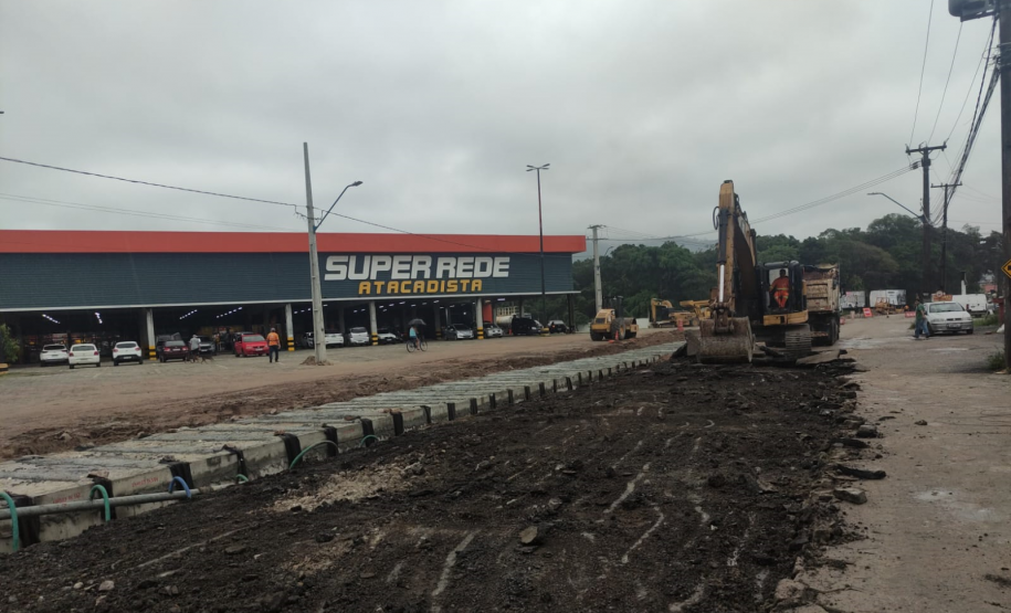 Canal de macrodrenagem do Rio da Draga em Matinhos