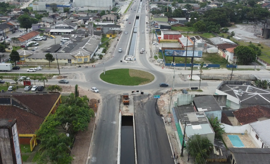 Canal de macrodrenagem do Rio da Draga em Matinhos