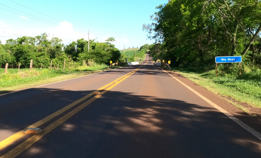 PR-495 Ponto Rio Ocoy foto de arquivo