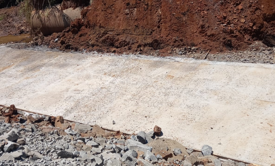 PR-540 Entre Rios berço de concreto para galeria