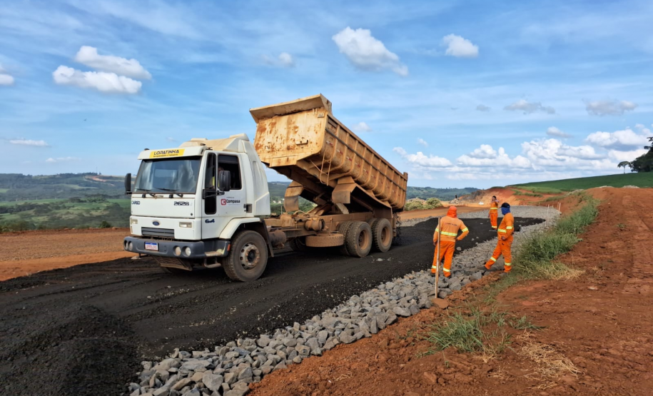 PR-160 entre Imbaú e Reserva - pavimentação