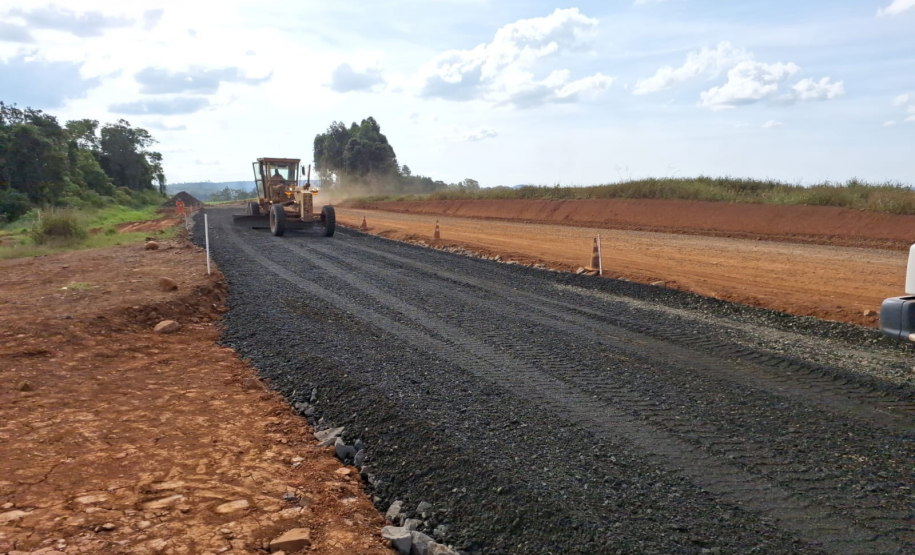 PR-160 entre Imbaú e Reserva - pavimentação