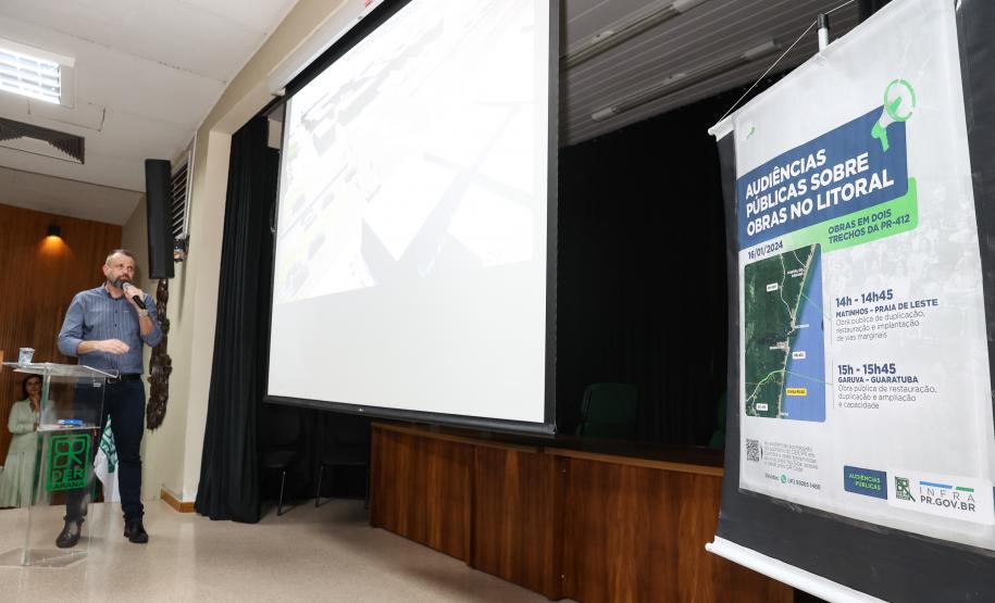 Audiência pública sobre a duplicação da PR-412 entre Matinhos e Praia de Leste