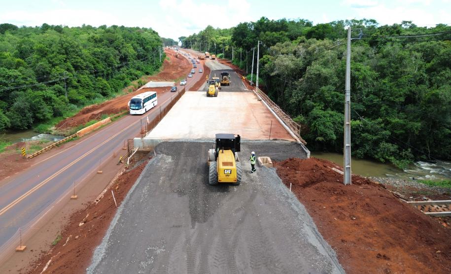 Nova ponte sobre o Rio Tamanduá na BR-469, em Foz do Iguaçu