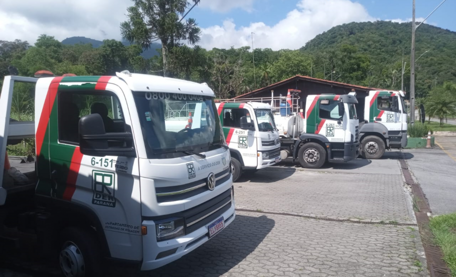 Guinchos do DER/PR que atuam entre Curitiba e Paranaguá