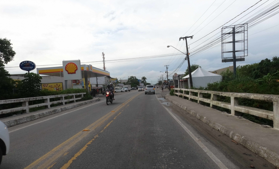 PR-412 entre Matinhos e Praia de Leste - início do trecho