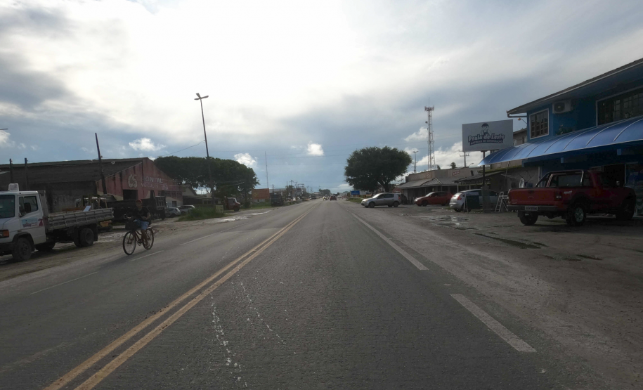 PR-412 entre Matinhos e Praia de Leste - final do trecho