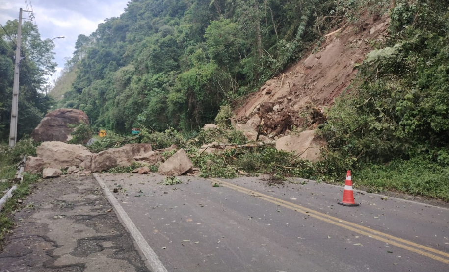 Condições da PR-476, em União da Vitória, no sábado (20)