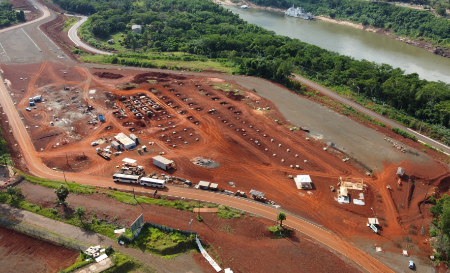 Vista geral Aduana Brasil x Paraguai