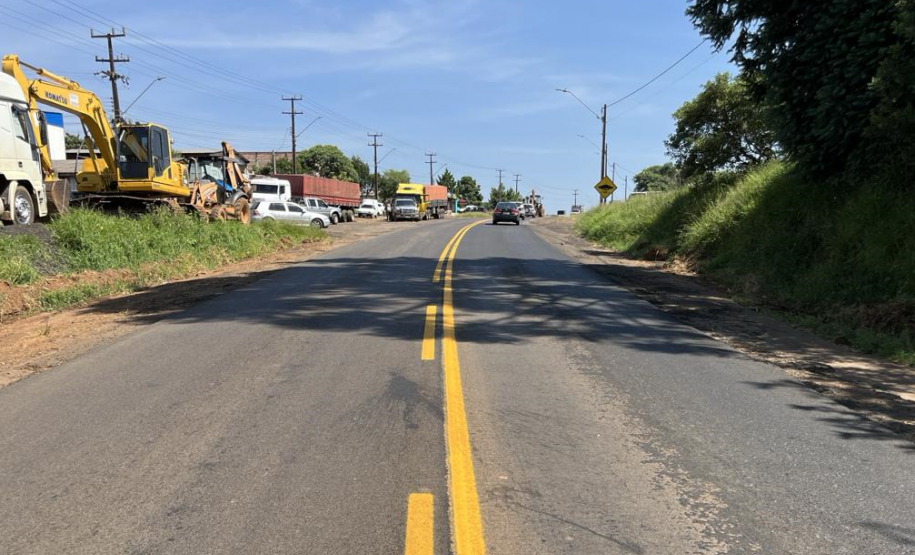 Conservação do pavimento realizada na PR-170 em Guarapuava