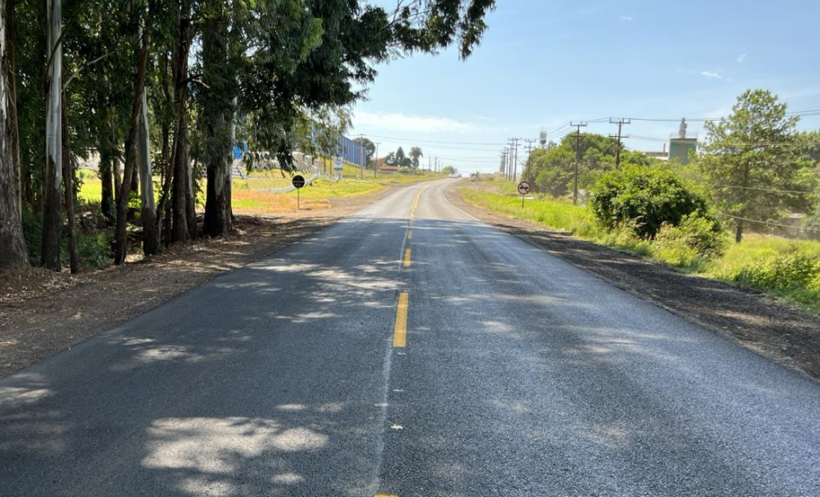 Conservação do pavimento realizada na PR-170 em Guarapuava