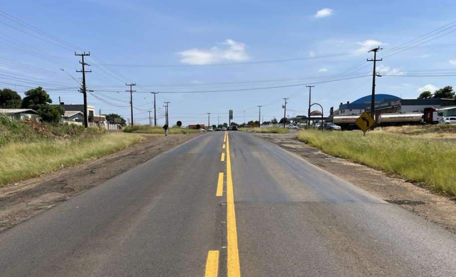 Conservação do pavimento realizada na PR-170 em Guarapuava