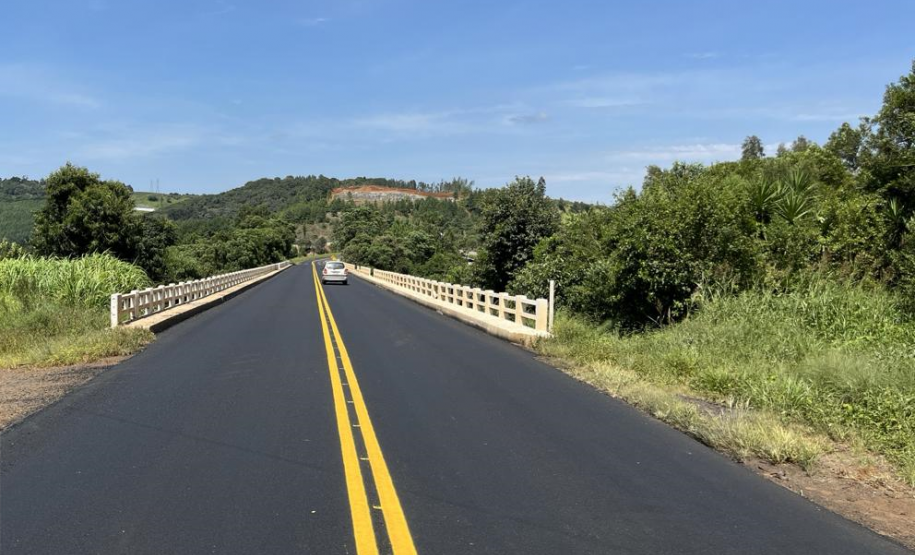 PR-170 Ponte do Rio Jordão após serviços de conservação, em Guarapuava