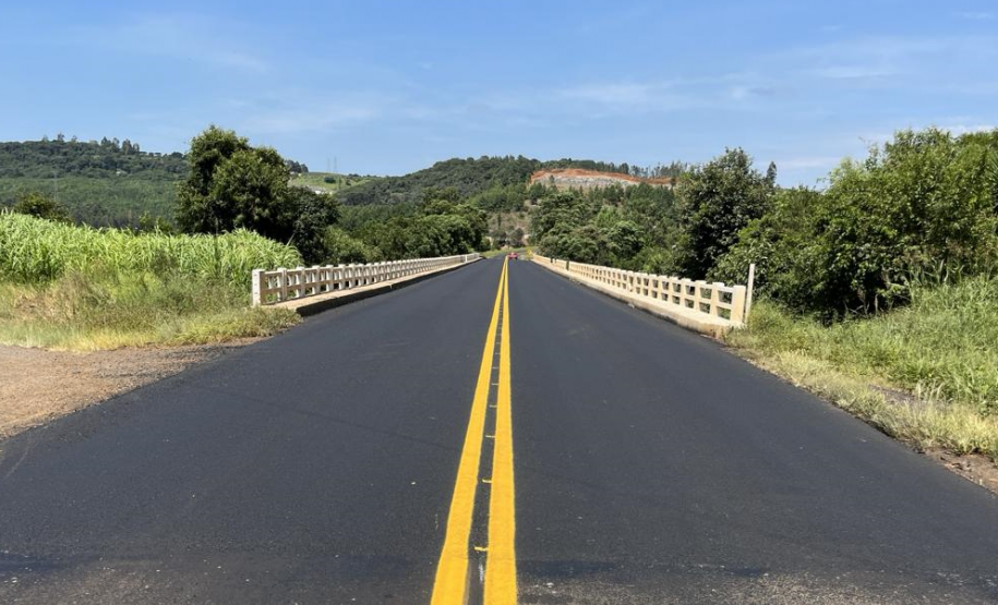 PR-170 Ponte do Rio Jordão após serviços de conservação, em Guarapuava