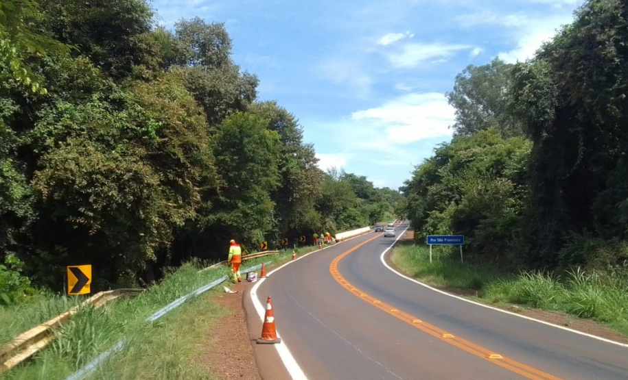 Serviços do Proseg Paraná na PR-317, em Toledo