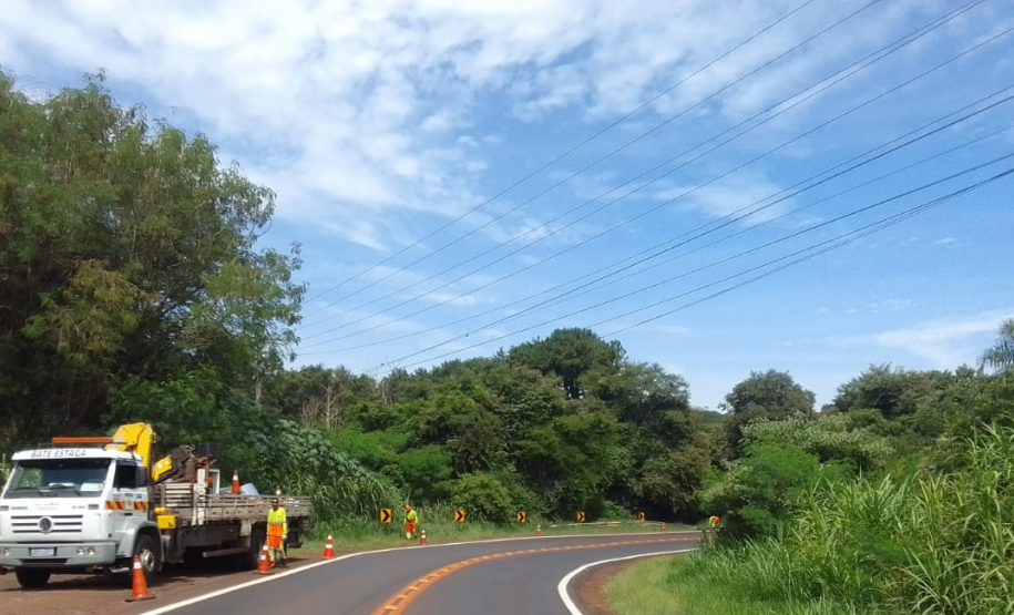 Serviços do Proseg Paraná na PR-317, em Toledo
