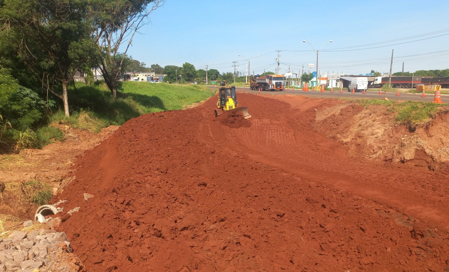 PR-323 em Umuarama, obra de recuperação emergencial - desvio provisório