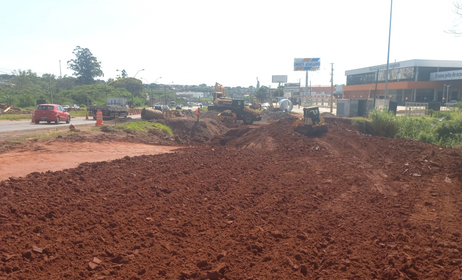 PR-323 em Umuarama, obra de recuperação emergencial - desvio provisório