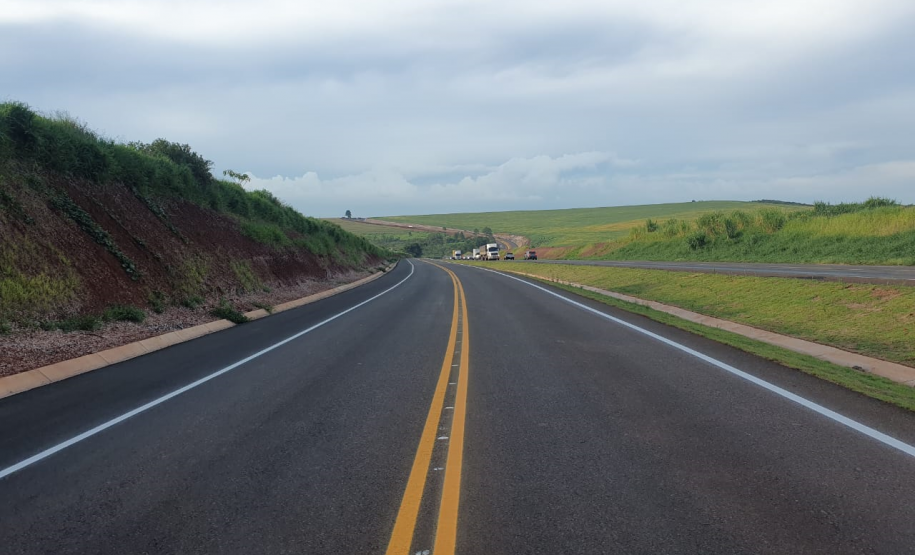 Trecho duplicado da PR-445 onde será realizado o desvio