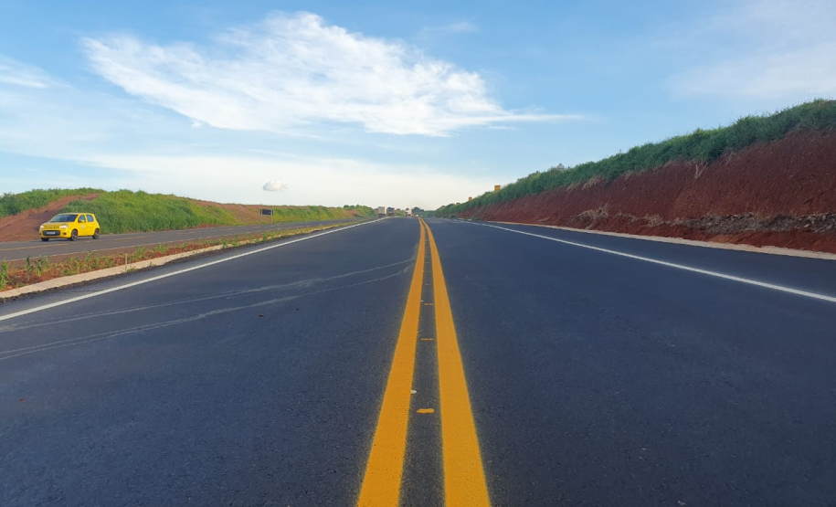 Trecho duplicado da PR-445 onde será realizado o desvio