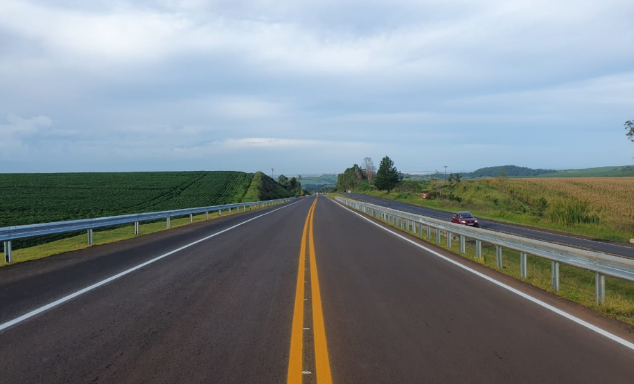 Trecho duplicado da PR-445 onde será realizado o desvio