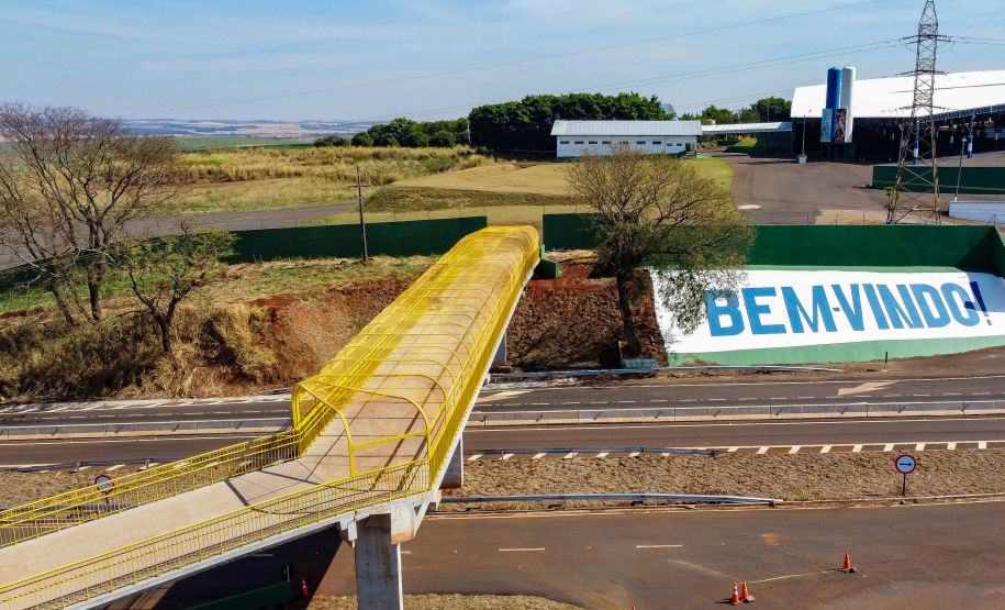 Obras concluídas de passarela no Santuário de São Miguel Arcanjo, em Bandeirantes