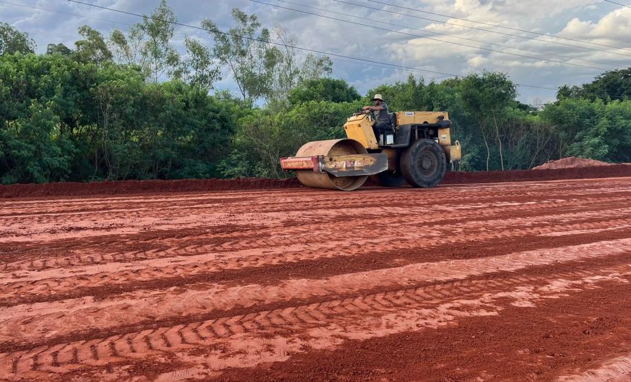 PR-323 em Umuarama, obra emergencial em andamento