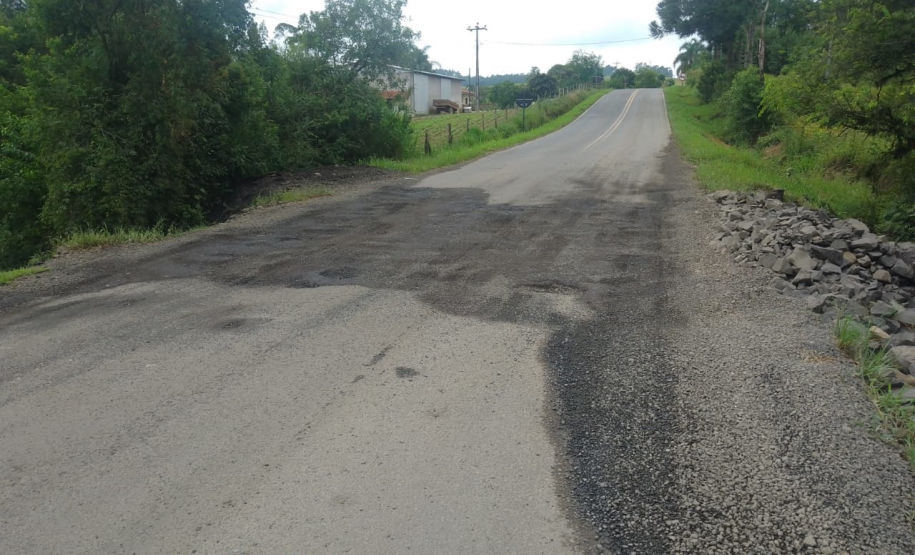 PR-364 em Irati, local onde será realizada a obra
