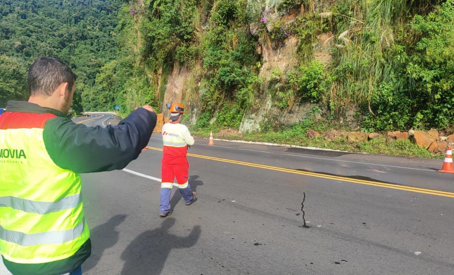 Interdição da BR-277 em Prudentópolis