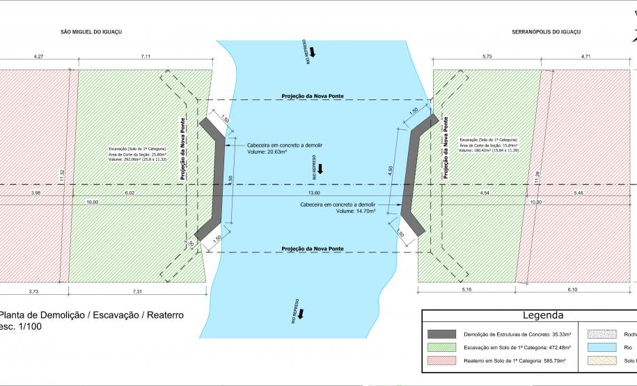 Projeto geométrico da ponte