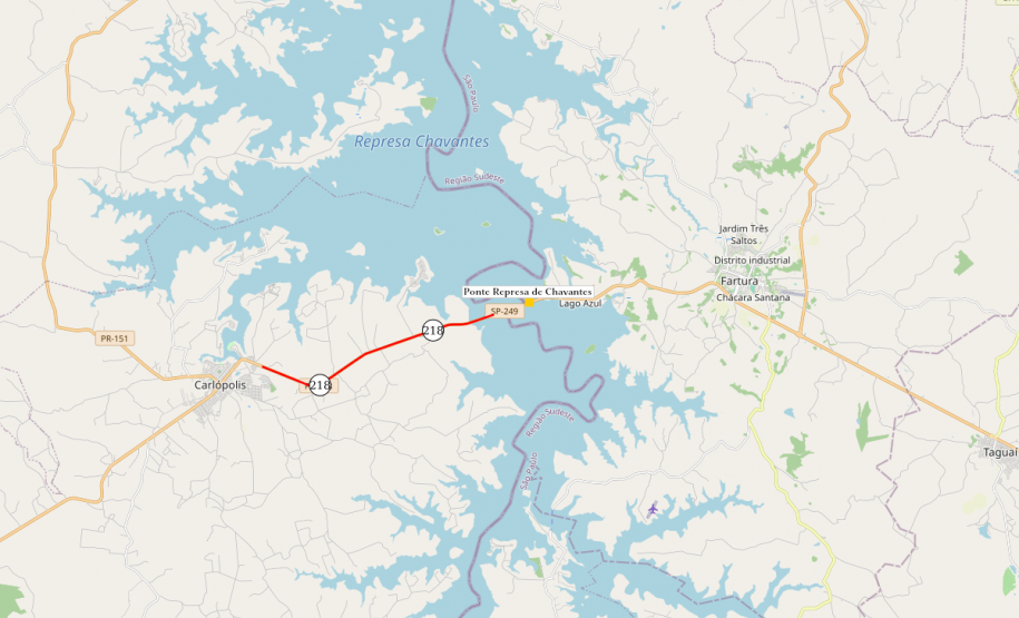 Início da reforma da ponte sobre a Represa de Chavantes entre Carlópolis e Fartura