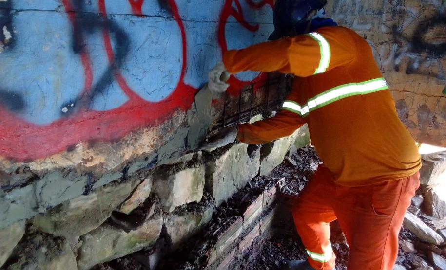 Início da reforma da ponte sobre a Represa de Chavantes entre Carlópolis e Fartura