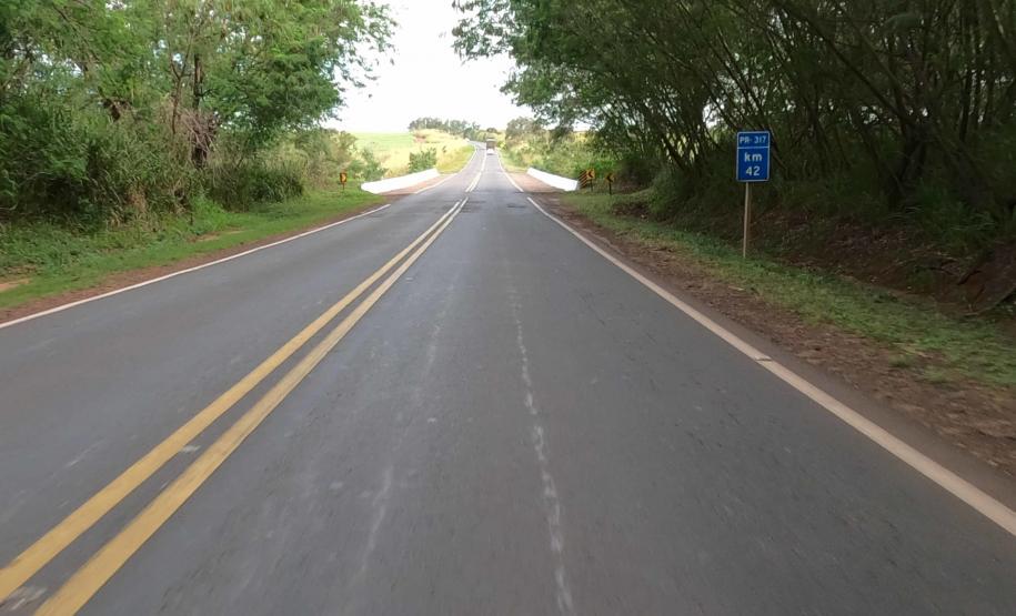 Ponte na PR-317 entre Santa Fé e Nossa Senhora das Graças