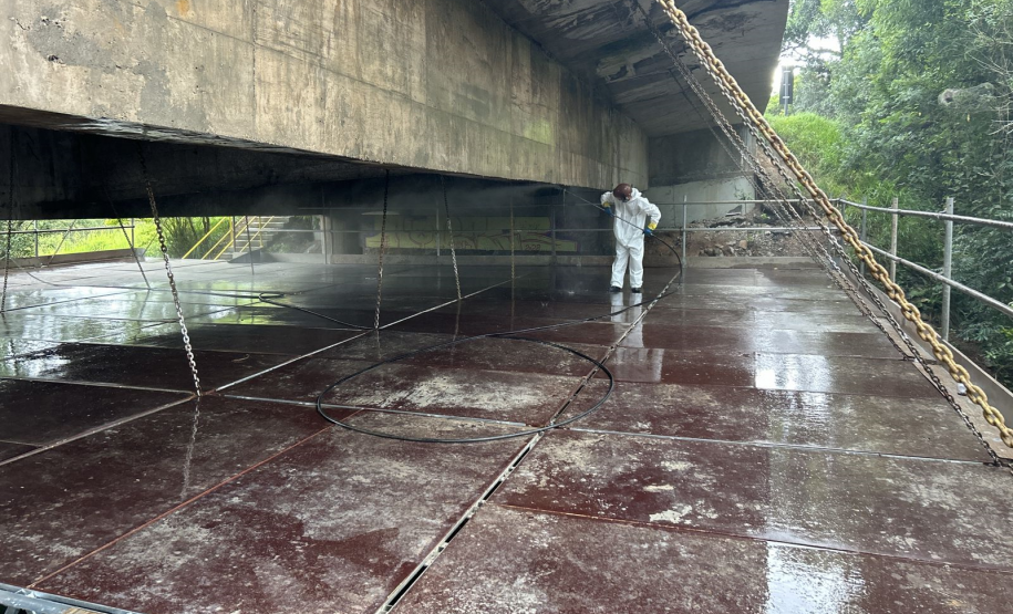 PR-423 Campo Largo e Araucária reforma ponte Rio Verde