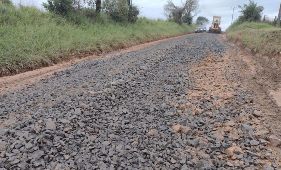 Cascalhamento da PR-433 na Lapa