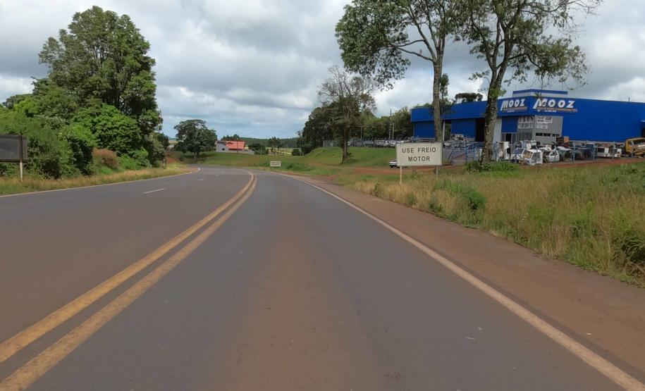 PRC-280 entre Pato Branco e Clevelândia, trecho que passará por obras