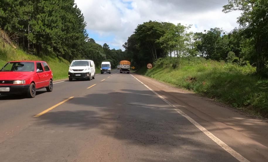 PRC-280 entre Pato Branco e Clevelândia, trecho que vai receber as obras