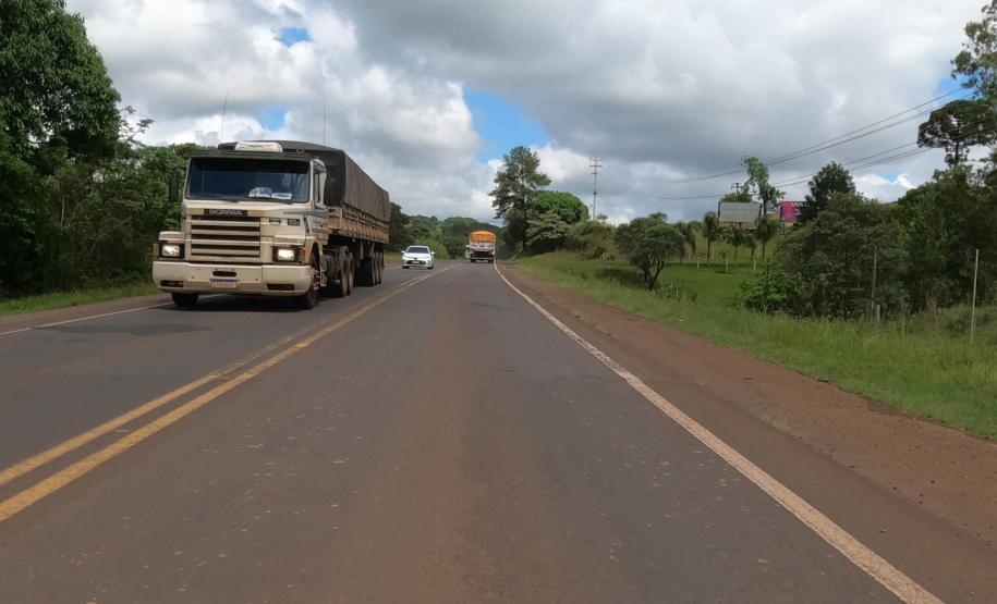 PRC-280 entre Pato Branco e Clevelândia, trecho que vai receber as obras